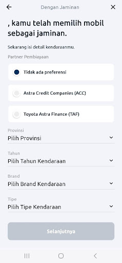 pinjaman dengan jaminan mobil moxa by astra financial