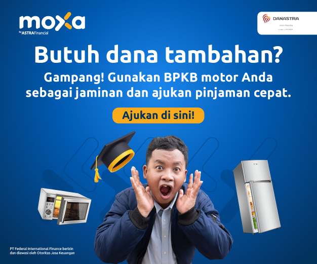 PINJAMAN jaminan bpkb motor aplikasi moxa by astra financial