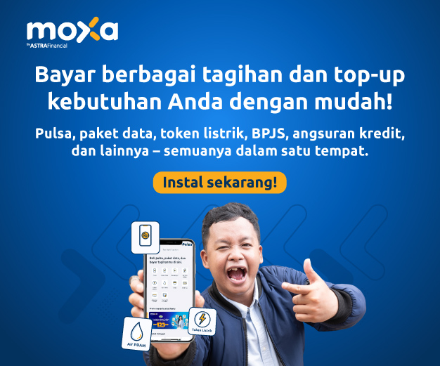 top up dan tagihan PPOB di aplikasi moxa by astra financial